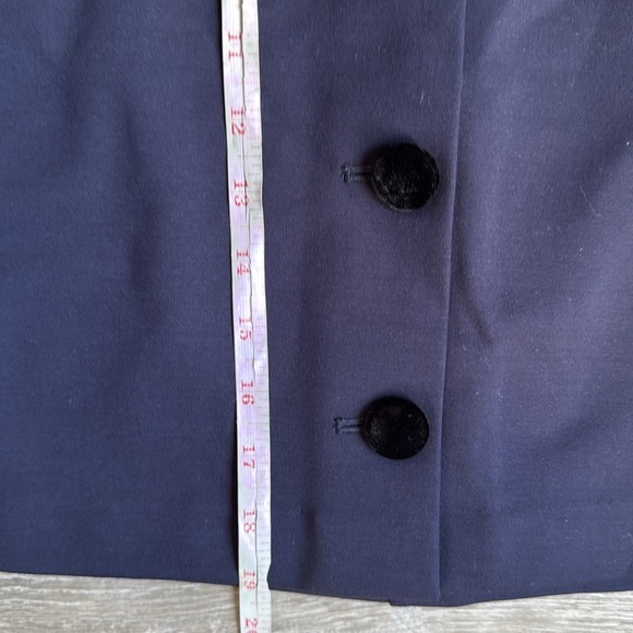 NEW Boden Buttoned Ponte Mini Skirt Navy 6 - Picture 9 of 11